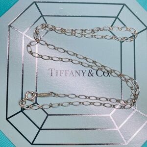 Tiffany co link chain 925 silver 18” new with box